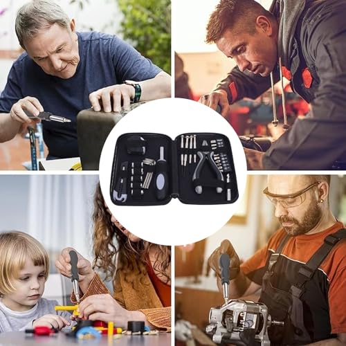 Kit básico de herramientas FTVOGUE con cinta métrica y estuche miniatura 4