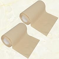 Vista 8 de FRCOLOR Papel de cocina 2 rollos de papel higiénico para limpiar las manos, papel higiénico para cocina, papel absorbente de aceite, color marrón