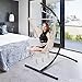 GOUTIME Hammock Chair Stand Only, Hanging Swing Egg Chair Stands Frame Holder, Heavy Duty Steel C Stand for Indoor Outdoor, Max Load 350 LBS