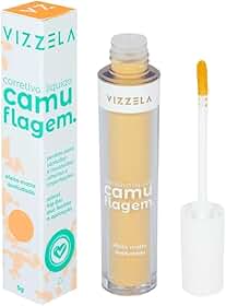 Corretivo Líquido Camuflagem Vizzela Amarelo 5g