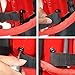 JeCar for Jeep Door Strap Heavy Duty Door Limiting Check Strap Comaptible with 1995-2017 Jeep Wrangler CJ YJ TJ JK & Unlimited (Black)
