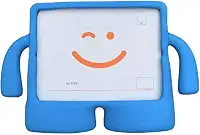 Capa Infantil Borracha Compatível Para iPad 2 3 4 A1395 A1396 1397 A1416 A1430 A1403 1458 A1459 A1460.-AZUL,Contra Choques, Sujeira, Arranhões e Pequenas Batida,EVA, Emborrachada, Leve