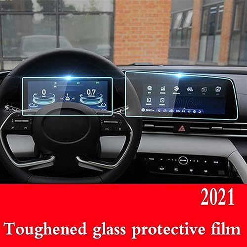 Plus de reflets sur l'écran Hyundai Elantra 2021 verre trempé - 2