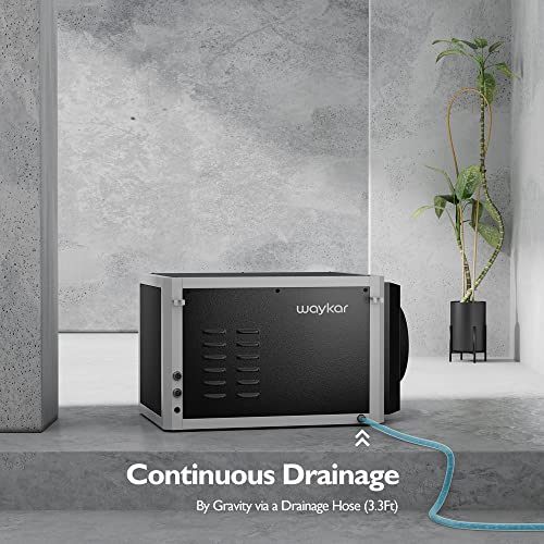 Waykar 155 Pints Commercial Dehumidifier Industrial Dehumidifier For Crawl Spaces With Hose, Basements, Whole Homes. #TOP3