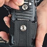 UAYESOK Radio Pouch Holder, Walkie Talkie Holster Case Tactical Carry Bag, Police Security Belt Clip Pouches for Baofeng UV-5R UV82 888S Motorola TLKR Talkabout Midland Kenwood Two Way Radio - Image 7