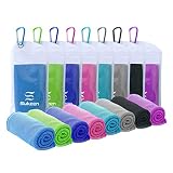 Kühlendes Handtuch Kühlendes Tuch Cooling Towel Kühlendes Sporthandtuch Kühltücher Hals für Wandern, Laufen, Camping, Reisen Eishandtuch, Mikrofaser-Handtuch für sofortige Kühlung