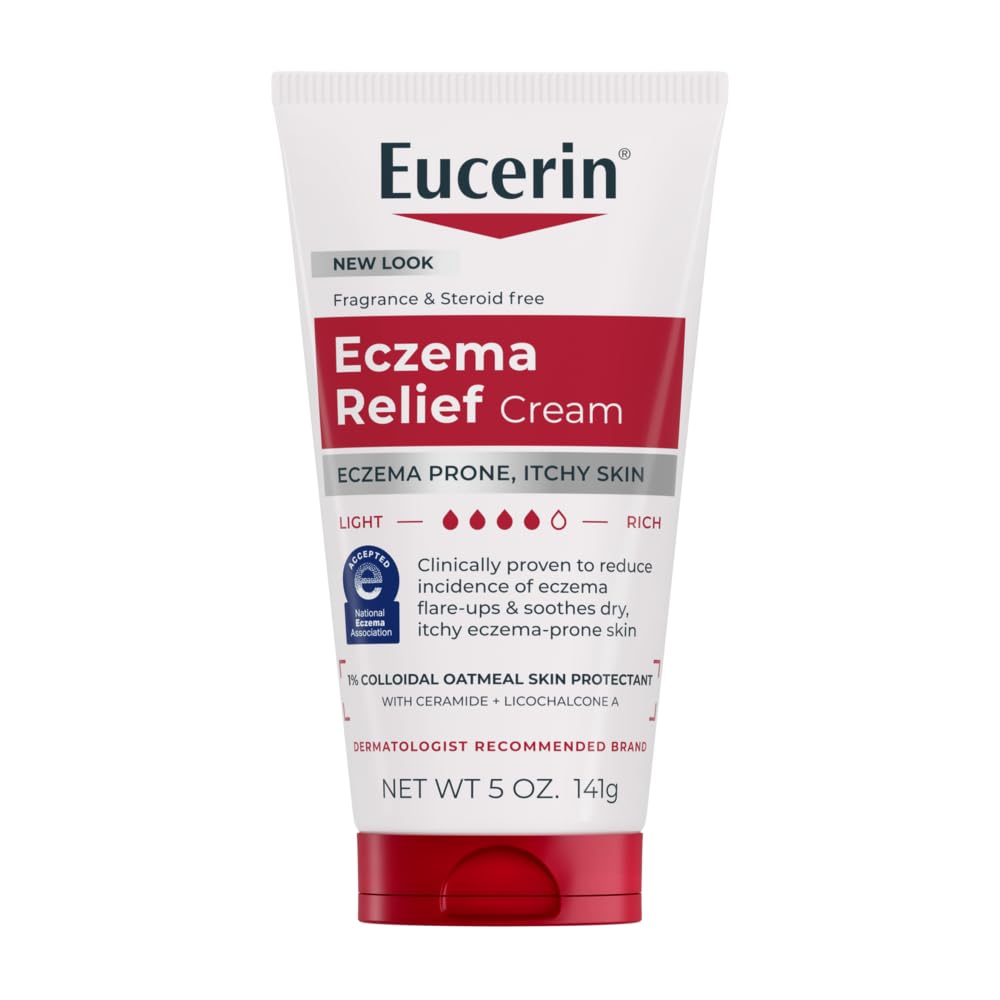 Eucerin Eczema Relief Cream - Full Body Daily Lotion for Eczema-Prone Skin - 5 oz. Tube