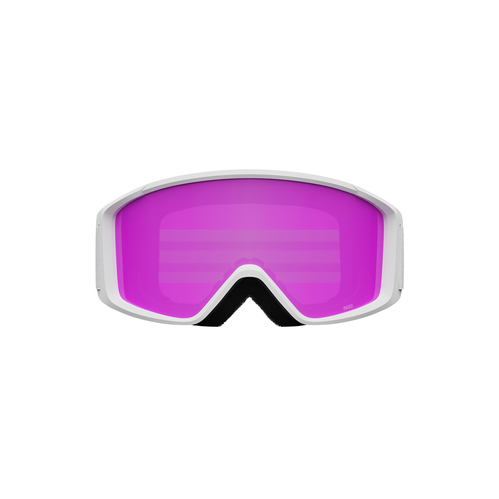 Giro Index 2.0 - Gafas de Nieve Ventisca para Adultos, Color Blanco con Lente Rosa Ámbar