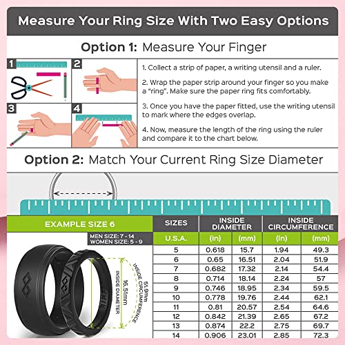 Rinfit Silicone Wedding Rings For Women - Soft, Stackable & Thin Silicone Ring Women - Rubber Wedding Bands Women- U.s. Design Patent Pending - Setf, Size 5 #TOP5