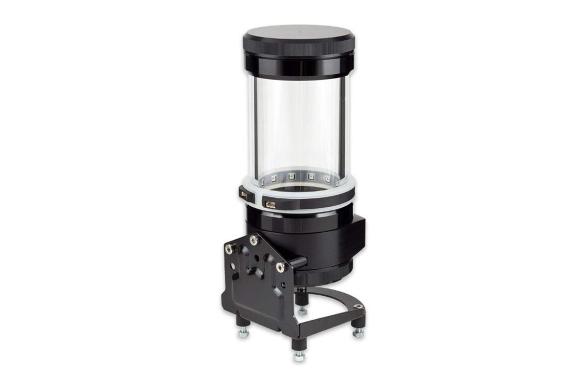Aqua Computer ULTITUBE D5 100 PRO Ausgleichsbehälter für D5-Pumpen, Schwarz, Glas, Edelstahl, Submersible, Wasserpumpe