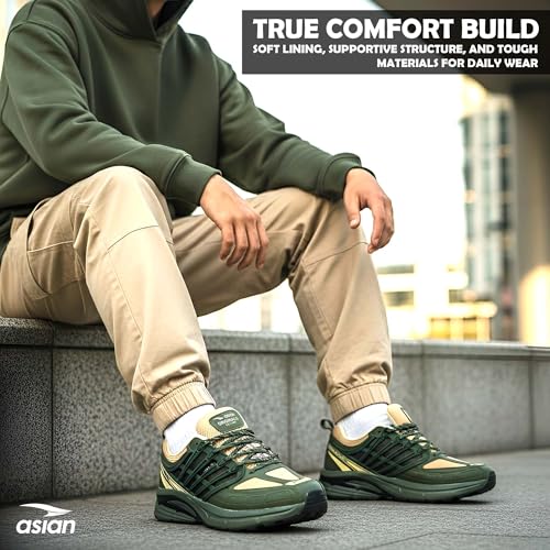 Image of ASIAN Men's SUPERKICK-06 Sports Lightweight Running Shoes with Upper mesh Fabric and Phylon Sole with Memory Foam Insole for Mens and Boys