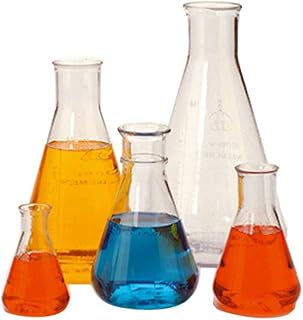 Nalgene 4109-0250 Polymethylpentene 250mL Erlenmeyer Flask with Polypropylene Screw Closure (Pack of 4)