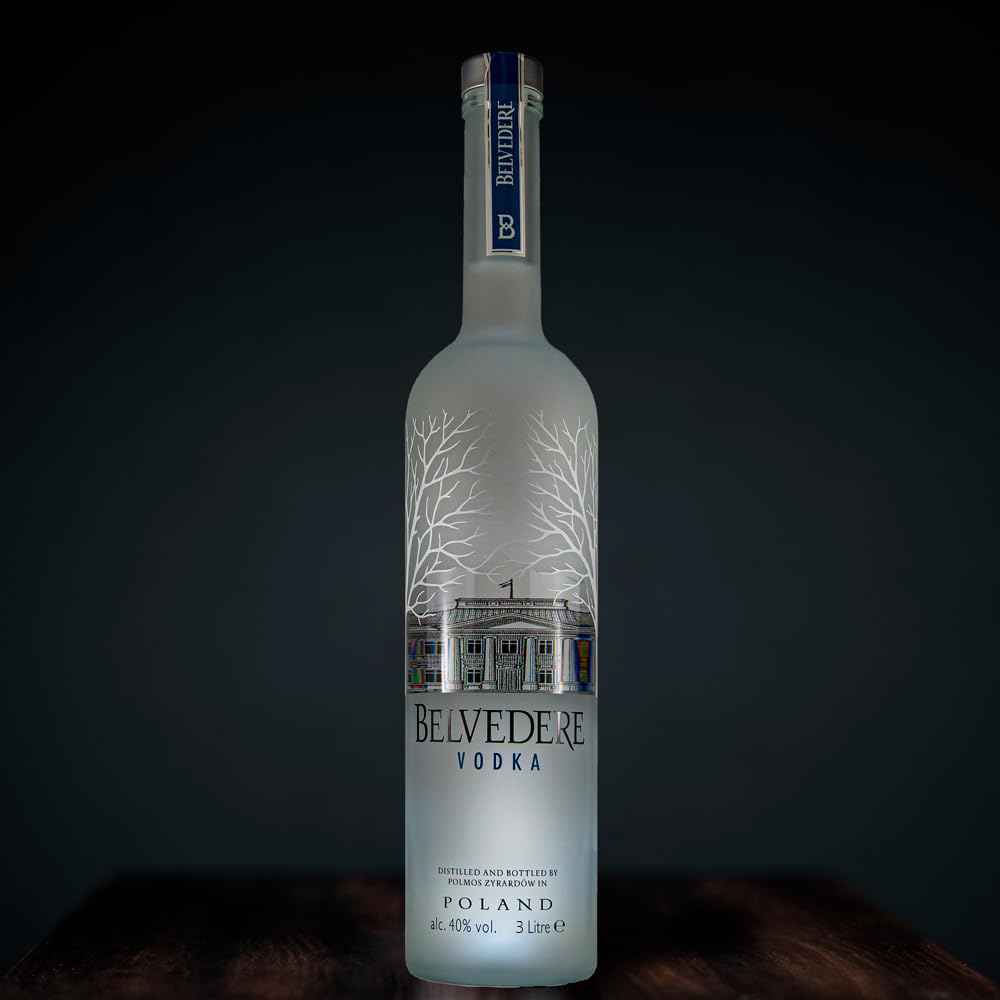 Belvedere Wodka Pure mit LED-Beleuchtung, whisky (1 x 3 l)