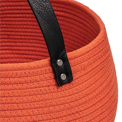 Image of Goodpick Pumpkin Basket for Halloween, Trick or Treat Bucket, Orange