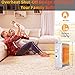 Oil Filled Radiator Heater - Mini Space Heater with Overheat Protection, Adjustable Thermostat, 700W Oil Heater, Electric Heater for Home & Office, Safety Shut-Off Quiet Portable Radiant Heater