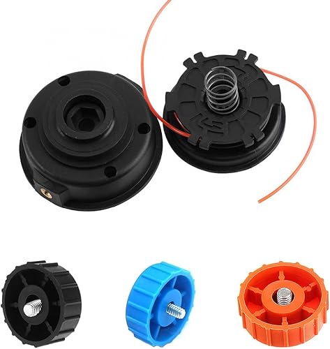 Husmax Cabezal recortador para Homelite Ryobi Toro MTD Cub-Cadet Troy-Bilt Yard-Man Bolens Yard-Machines Murray Craftsman 000998265 983797001