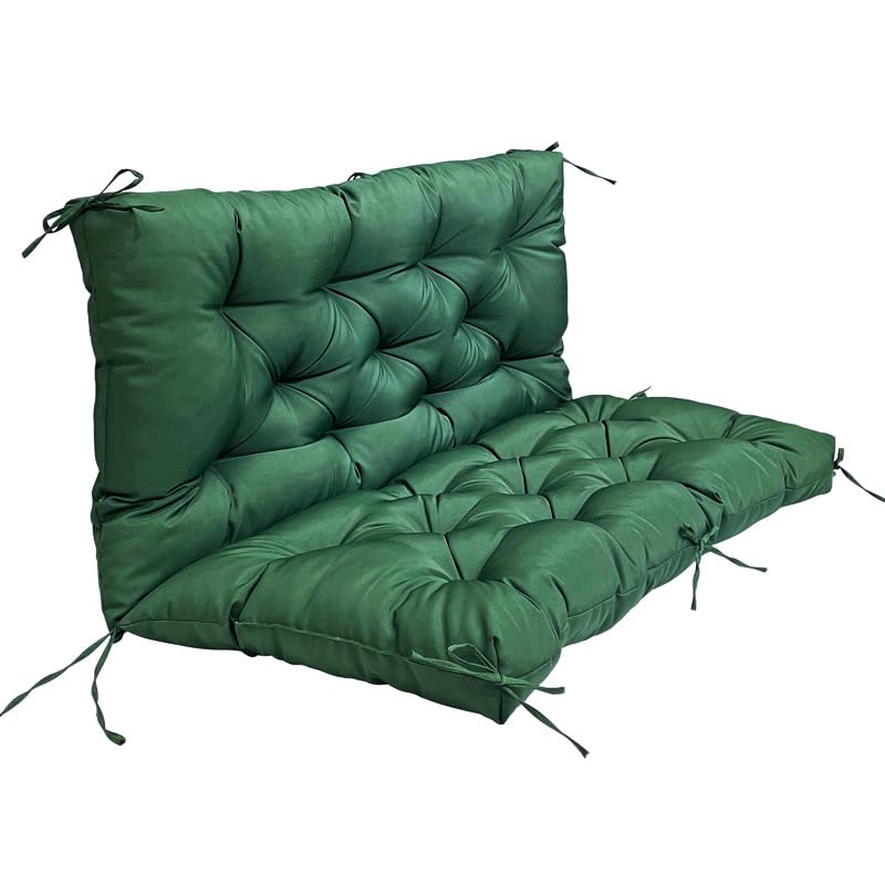 Coussin balancelle 3 places vert foncé imperméable 150cm