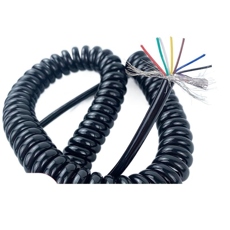 Cable de blindaje en espiral de 7 núcleos muelle 22AWG para extensión extensible hasta 4 metros 3