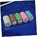 Kisangel Poker Chips Storage Organizer Large Poker Chips Box Lids for Easy Access