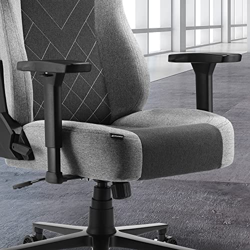 SKILLER SGS30 Sedia da gioco, grigio-nero, meccanismo a dondolo, tessuto, grande - Sedia gaming - Immagine 7