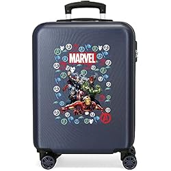 Maletas Juveniles Niño Marvel Avengers Team, Equipaje Para Niños, Marino, 38x55x20 Cms