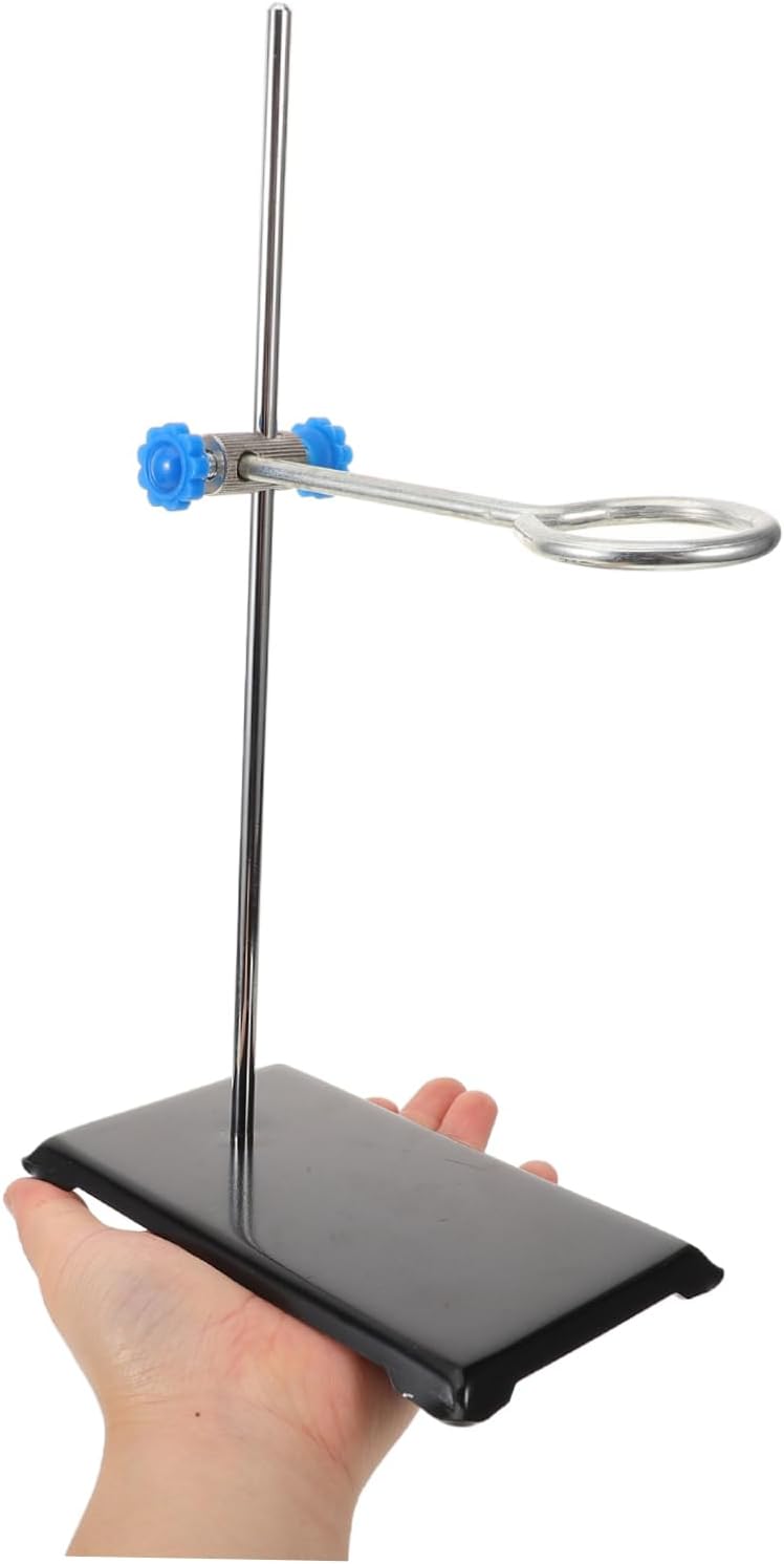 Sturdy Chemistry Lab Stand Laboratory Equipment Stand Clamp Flask Holder Metalware Support for Science Experiments