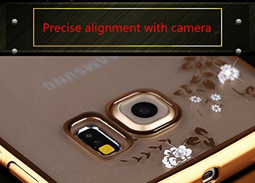 Inspirationc For Samsung Galaxy S7 Edge Case,Rose Gold And Pink Tpu Plating Clear Shiny Cover Series For Samsung Galaxy S7 Edge #TOP2