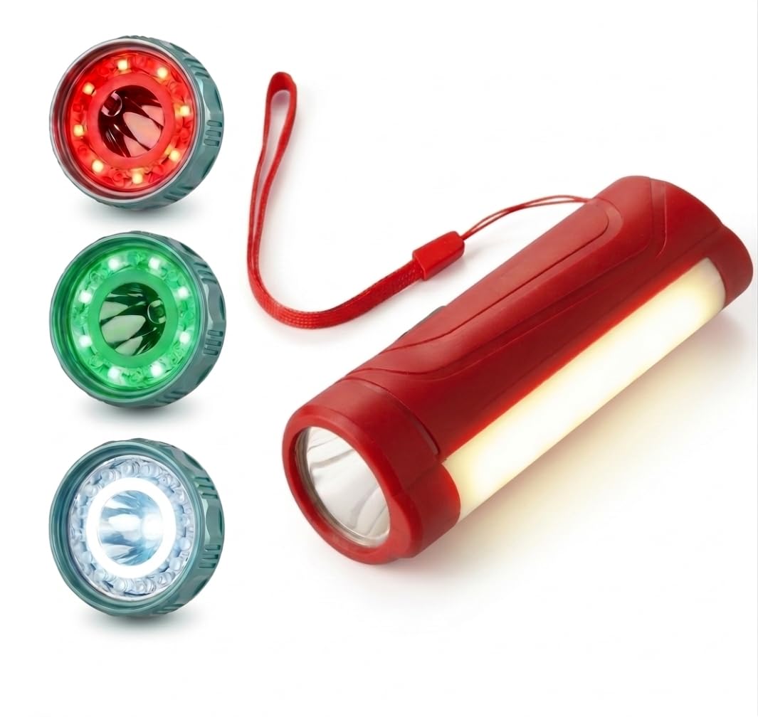 Railway Signal Torchlight - Tri-Color LED Flashlight -9 Railway Signal Torchlight - Tri-Color LED Flashlight -9