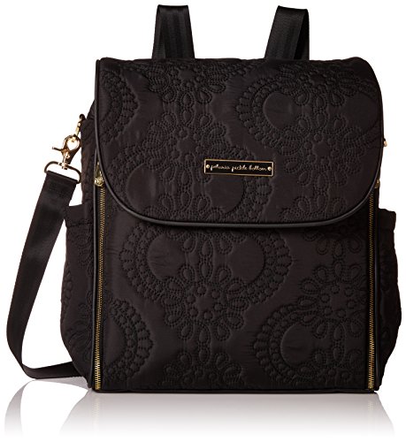 Image of Petunia Pickle Bottom Boxy Backpack in Central Park Stop Special Edition, Black/Gold