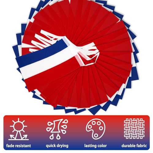Image of Netherlands Dutch String Flag Pennant Banner, Small Mini Holland Flags Bunting Banner, National Country Decoration for School, Party, Sports Events, Patriotic Festival, 33 Feet 30 Flags