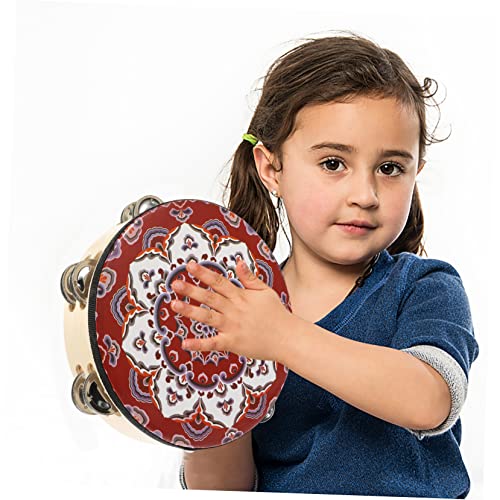 Parliky Pandeiro Instrumento De Percussão Adereço De Torcida Tambor De Percussão Mini Brinquedo Brin