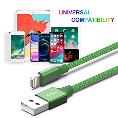 6Pack [Apple Mfi Certified] Iphone Charger - 3/3/6/6/6/10 Ft Lightning Cable Nylon Braided Fast Charging Data Sync Cord Compatible Iphone 14 Pro/13 Pro/12Pro Max/12/11 Pro Max/11/Xs #TOP6