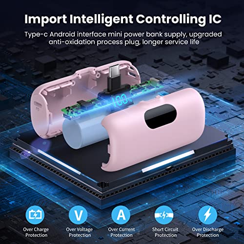 Image of [2 Pack]Portable Charger Power Bank for iPhone 17 /16 /15,Mini USB C Portable Power Bank 5000mAh Fast Charging Battery Pack Travel Essentials for iPhone 15 /16 /17 Plus /17 Pro /17 Pro Max,Samsung Android