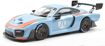 Minichamps 2018 935/19#70 Light Blue with Orange Accents 1/64 Diecast Model Car 643061104