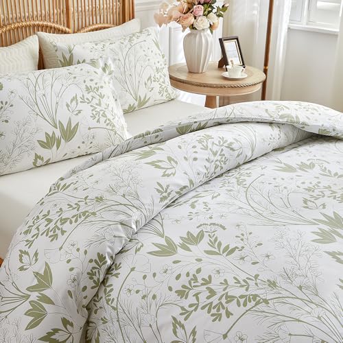 Housse de couette 230x260 cm à petites fleurs colorées avec zip