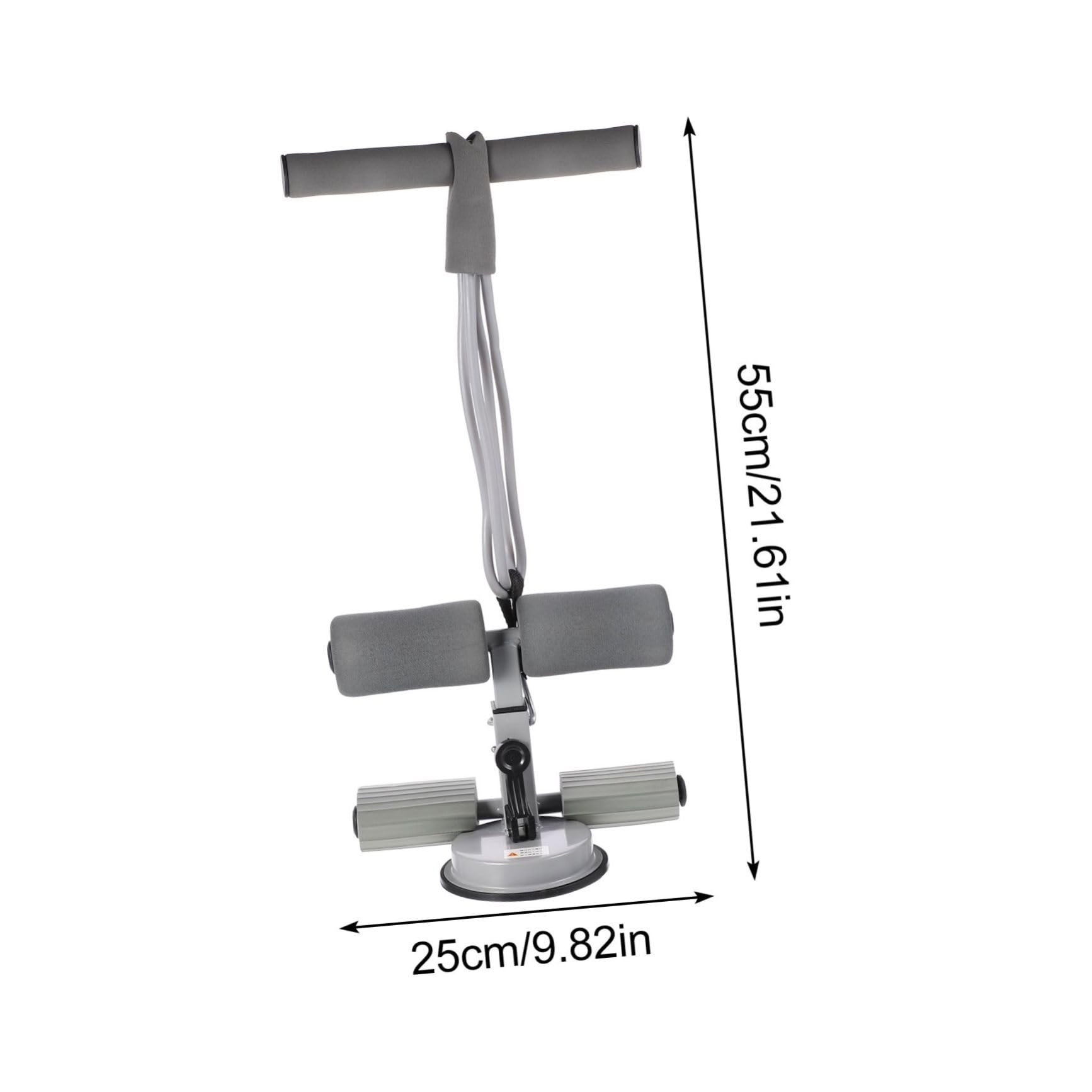 BESPORTBLE Effortless Sit-ups Abdominal Exercise Equipment Sit-up Bar Suction Cup Adjustable Height