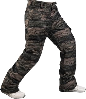 HEYDHSDC Men 'S Snowboard Pants Winter Ski Pants Man Camo High-Waist Outdoor Thicker Snow Skiing Trousers