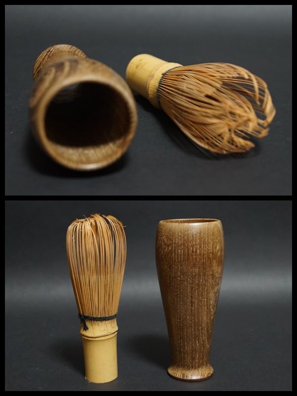 Amazon.co.jp: 【閑】鎌倉彫菊桐彫茶箱皆具揃『京焼茶碗茶巾筒振出棗