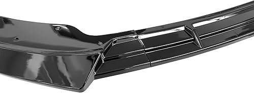 Miniatura 8 de IKON MOTORSPORTS Borde de parachoques delantero compatible con Infiniti Sedan G37 2010-2013 estilo IKON negro brillante inyección PP Spoiler
