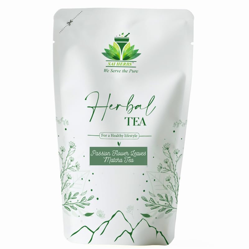 Passion Flower Leaves Matcha Tea - Passiflora Incarnata Leaves Matcha Tea - Good for Health & Wellness - For a Healthy Lifestyle - Luxury Matcha Tea - Pure & Natural (25 Grams)