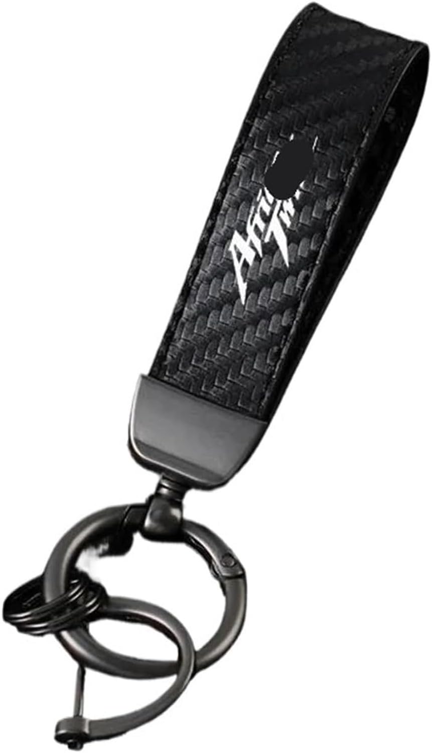 AIEIJJH Embroidery Keyring Key Chain Cover Shell for Africa Twin CRF1100L CRF1000L XRV750 Motorcycle Motorbike Spare Key Storage Pouch, B