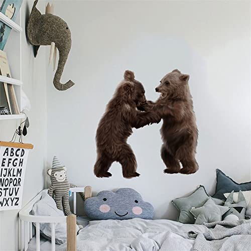 Vinilo decorativo de dos osos para pared miniatura 3