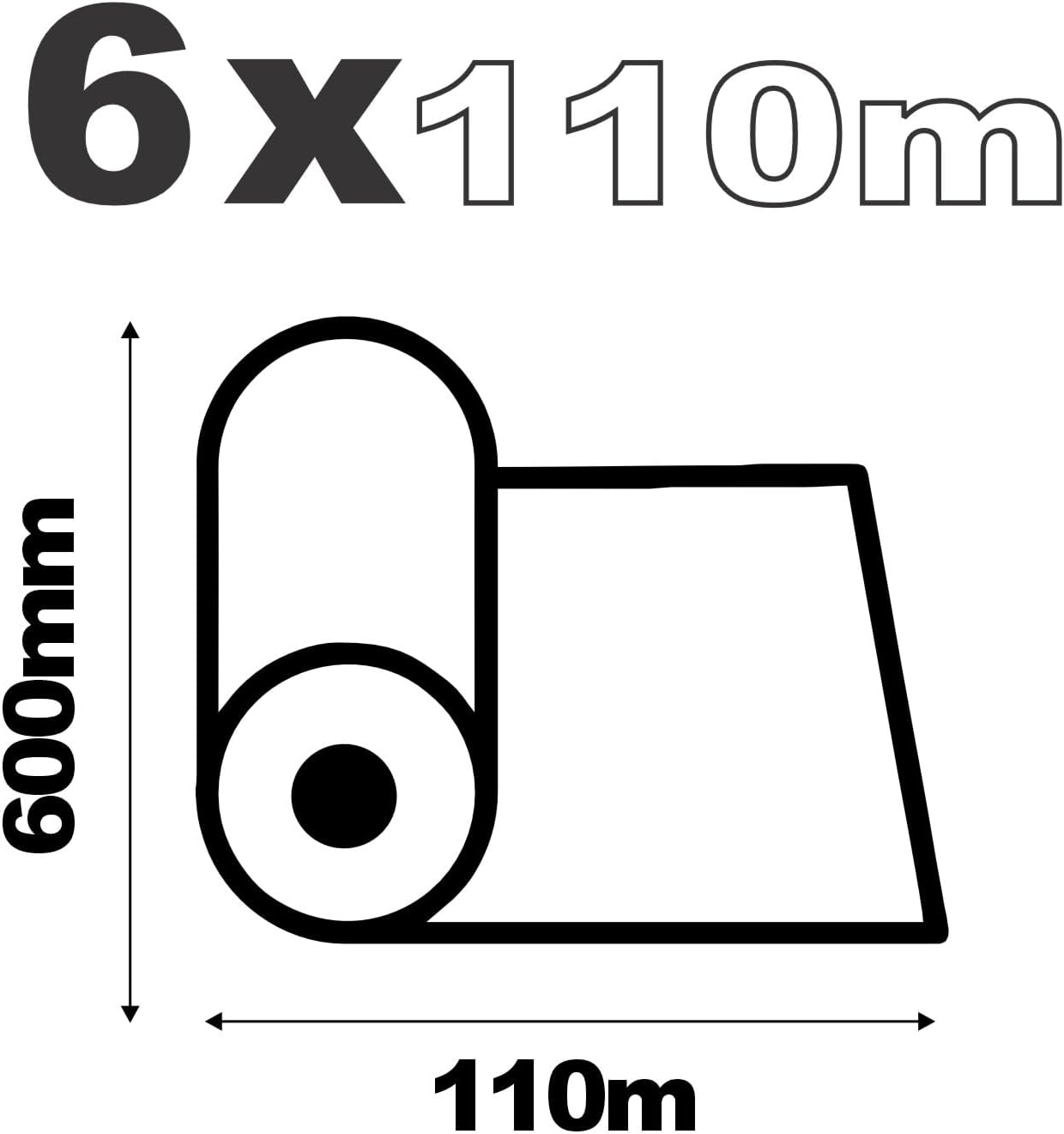 Renova Stretcher Rolls | 6 Rolls of 110 m | 600 mm Wide | 1 Ply | Ecolabel Certified