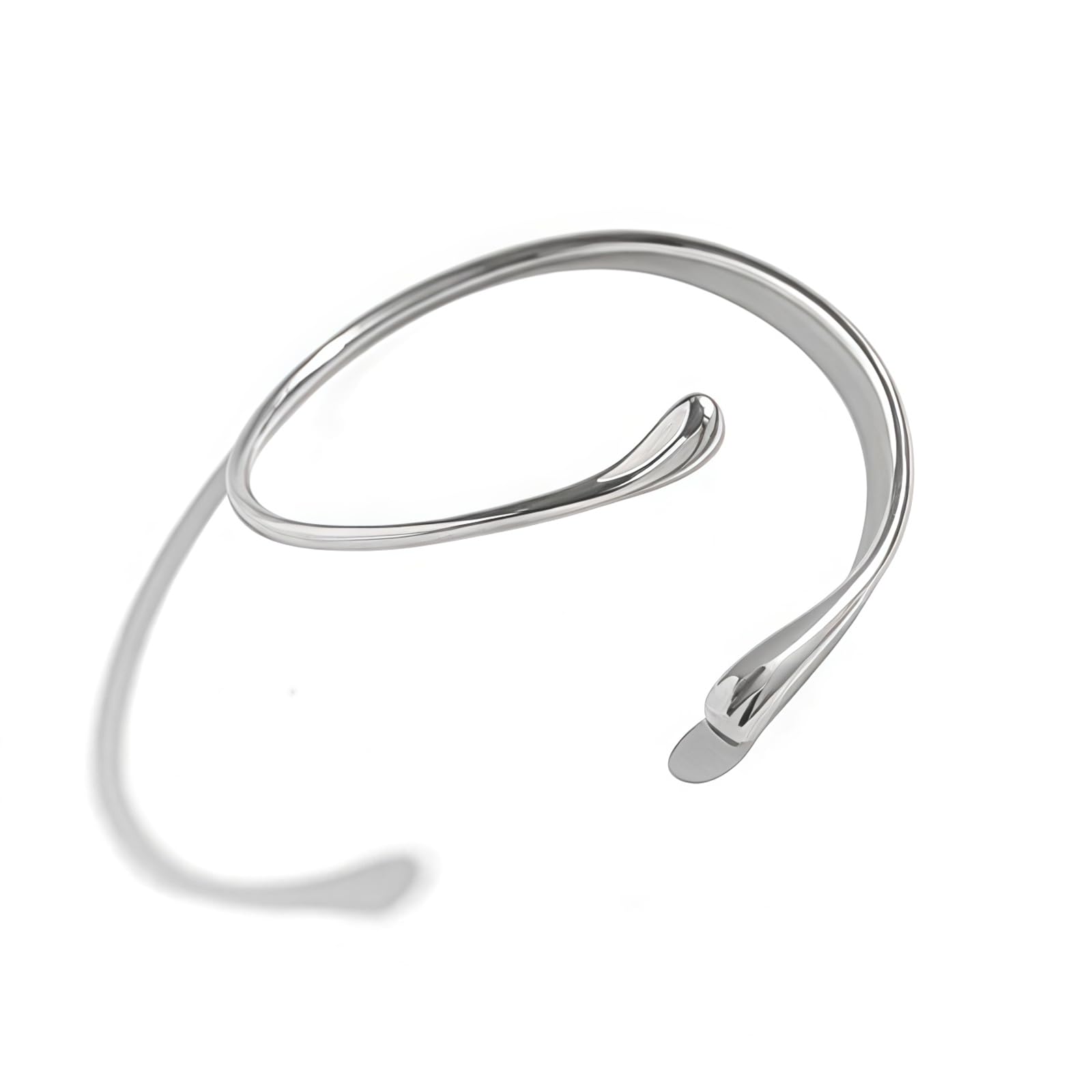 AstraGlam Pulsera: pulsera de brazo en capas para mujer, ajustable, puño superior del brazo, joyería en estilo de diosa griega (plata), X-Large, 10