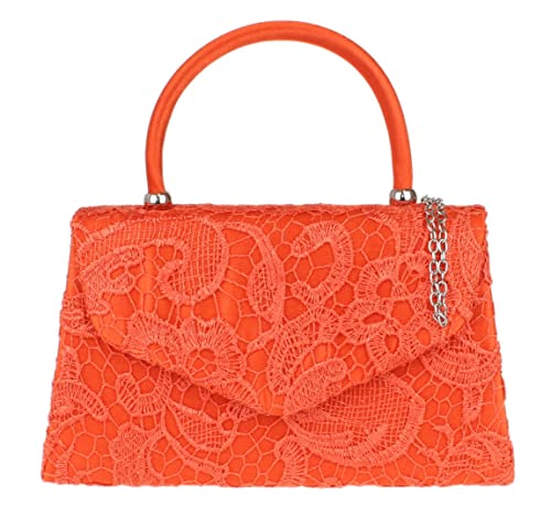 Pochette dentelle satin femme sac à main mariage vintage rétro soirée chic