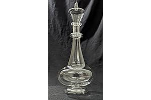 Z31 Mouth-Blown Clear Glass I Dream Of Jeannie Genie Bottle