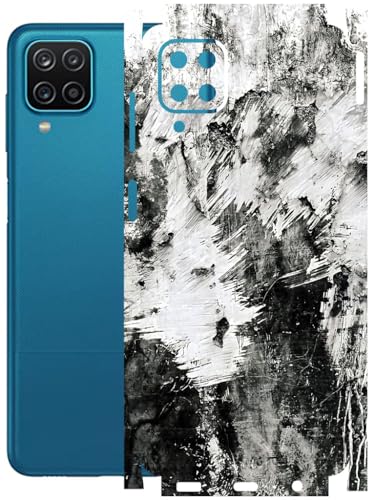 Image of AtOdds - Full Body Back Screen Guard Protector Film - Lamination Wrap Skin Sticker Compatible with Samsung Galaxy M12 | Scratchproof Matte Finish (Messed)