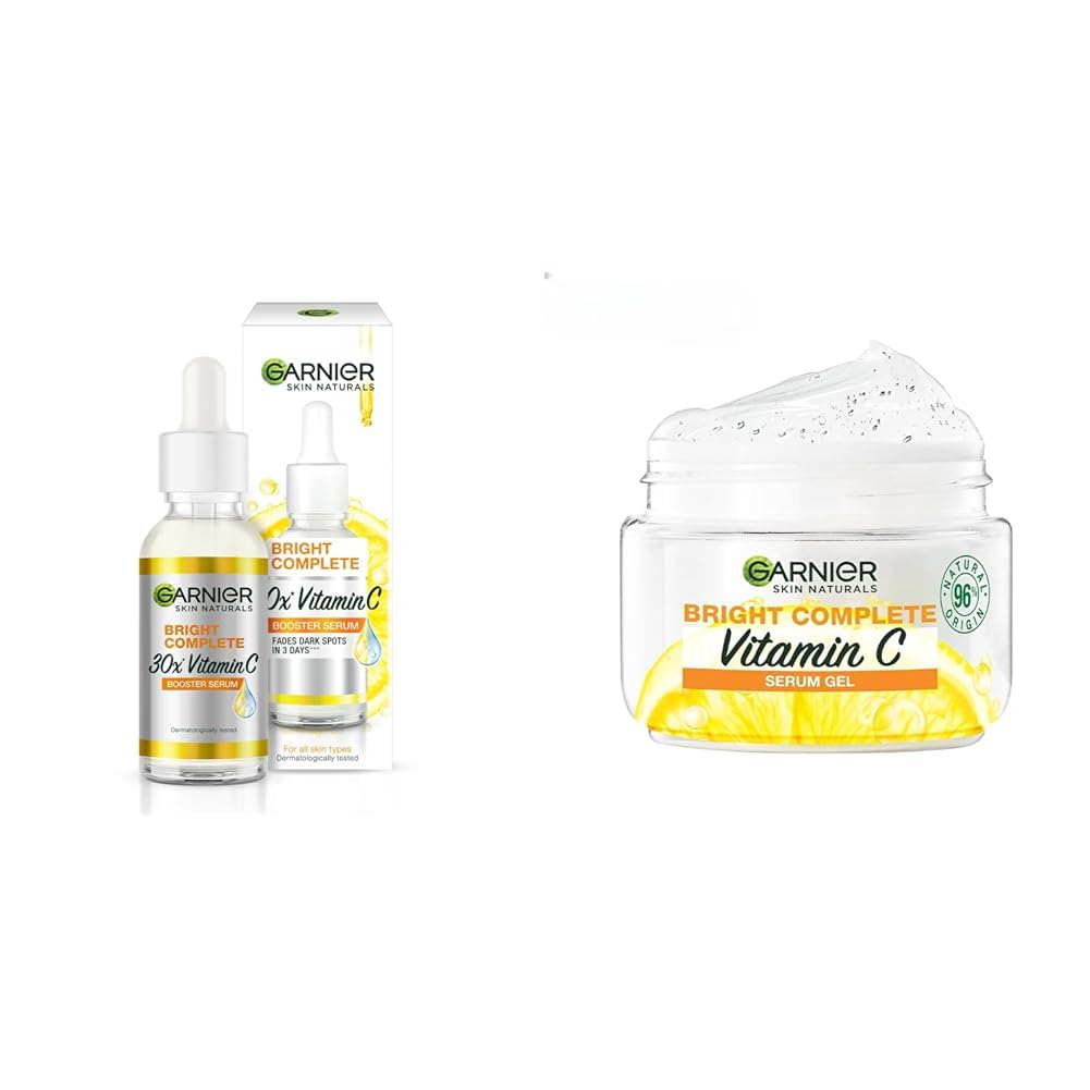 Garnier Vitamin C Face Serum & Moisturiser Combo at ₹566 (50% Off) – Amazon
