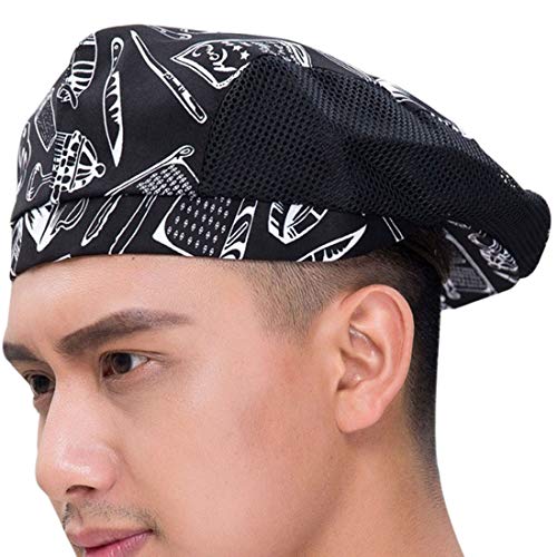 FHFF Gorro de cocinero Hombres, Restaurante, Chef, Sombrero, Unisex, Cocina, Panadero, Restaurante, Uniforme, Champiñón, Gorras, Catering, Gorra,   Estilo 7