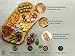 SOLTAKO La Rustica - Große rustikale Snackschale aus Olivenholz Dipschale Tapasteller Schale Holz Olivenholz Holzschale Salatschüssel Brotschale für Tapas